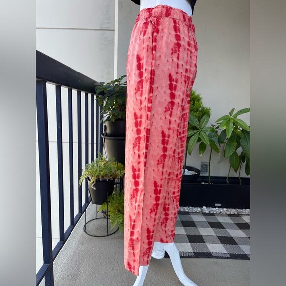 Nasty Gal Tie Dye Print Wide-leg Relaxed Pants in Pink , US 8 - Picture 6 of 12